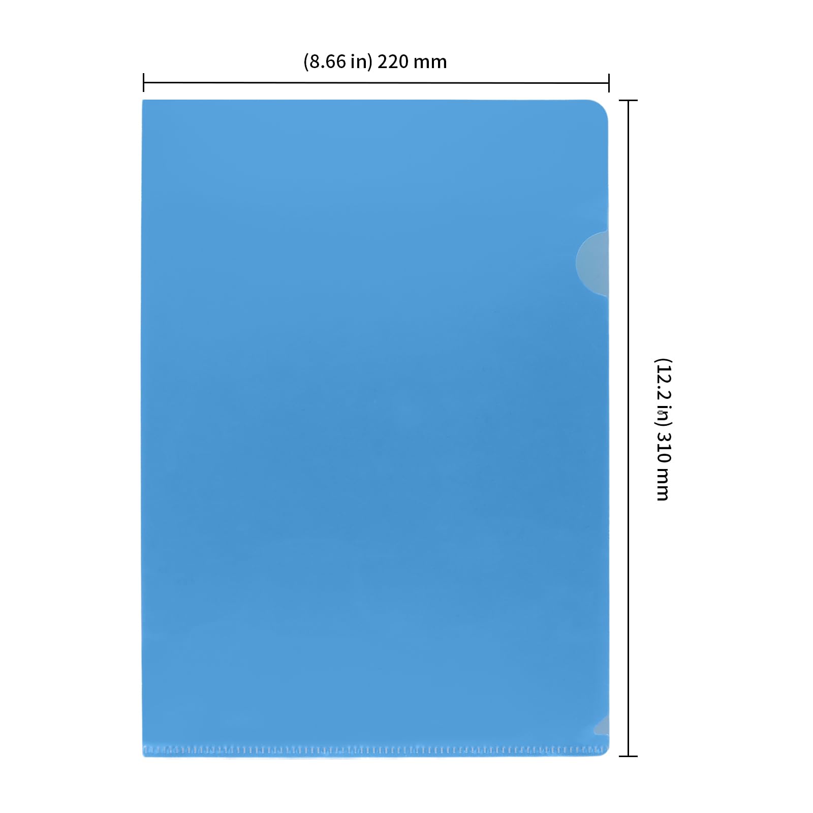 KEILEOHO Lot de 100 Pochettes Plastique A4 Transparentes - Sous Chemise Papier A4-5 Couleurs (Transparent, Rouge, Jaune, Vert, Bleu) - Pour Classement et Rangement de Documents Bureau