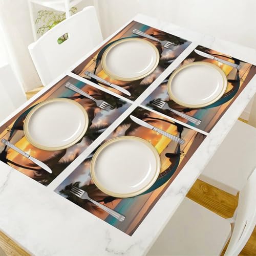Sets de table lavables pour protéger votre table de salle à manger des taches