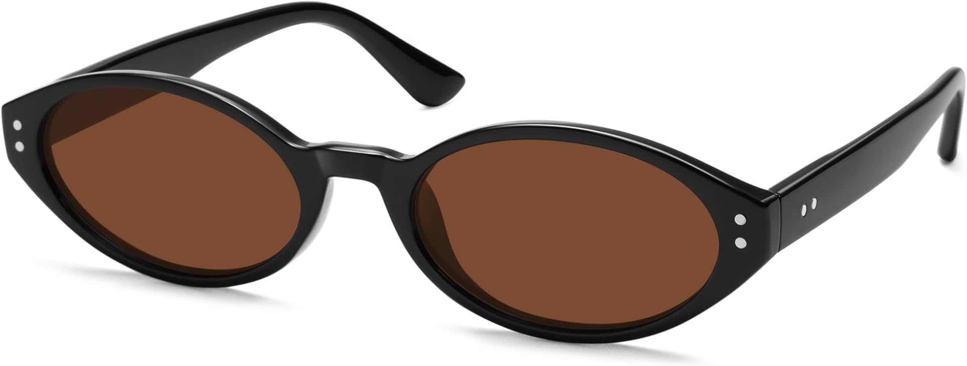 Retro Oval Polarized Sunglasses for Women Chic Cat Eye Trendy 90s Shades UV400 Protection AP3743
