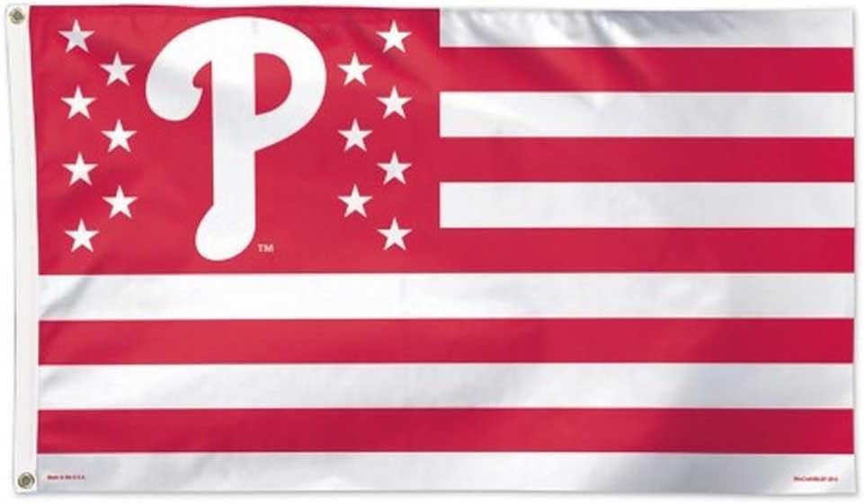 Wincraft MLB Philadelphia Phillies 02736115 Deluxe Flag, 3' x 5'