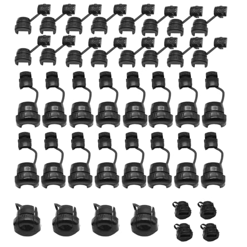 40PCS Nylon Insulation Cable Bush Grommet Electric Cable Protection Cord Buckle Strain Relief Bushing Black Wire Cover Round Cord Grommet,Office Home Wire Cover Management 6N-4 4N-4