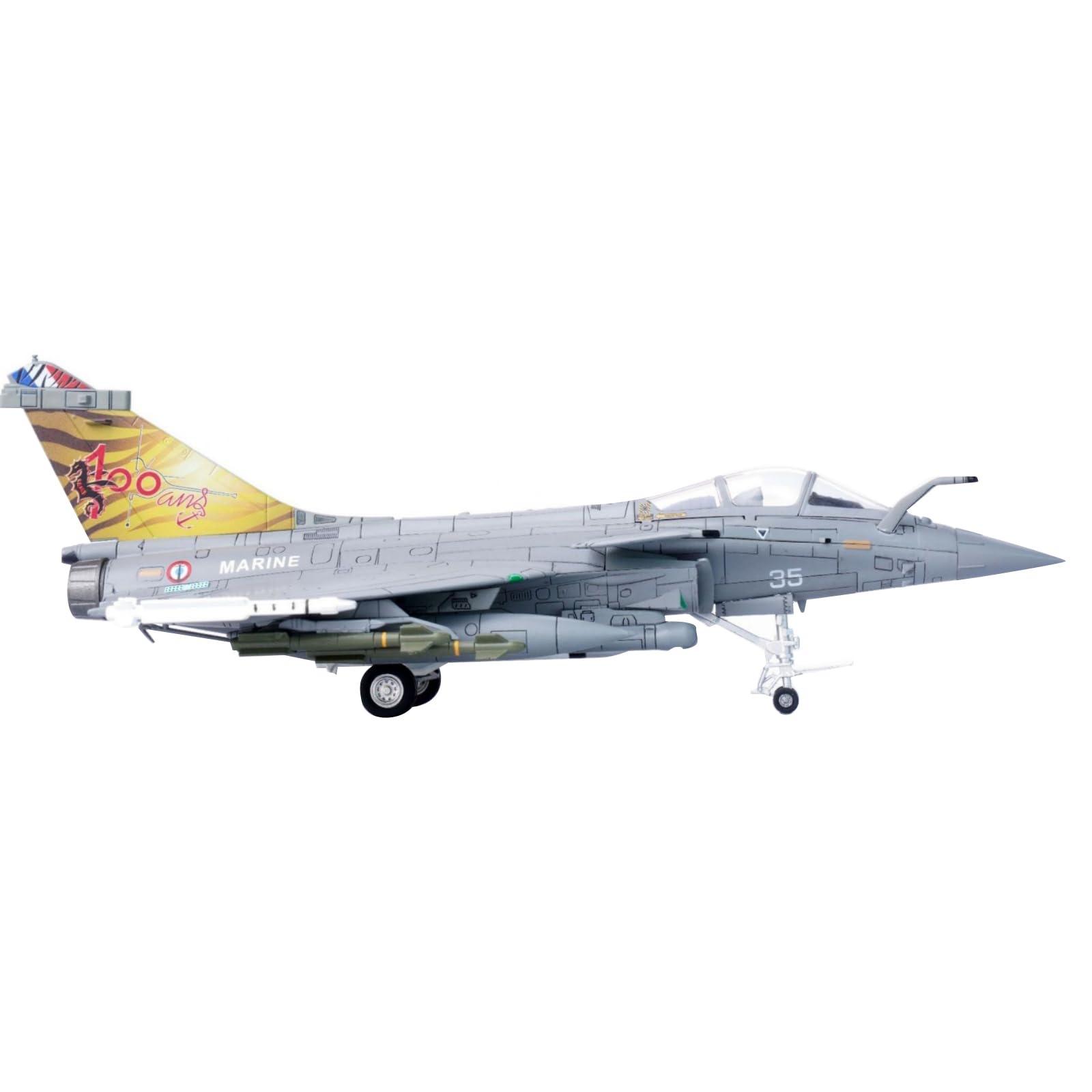 DBEIXIWEI 1:72 French Air Force Rafale M-Type Fighter Model Alloy Die-Cast Fighting Airplane Aviation Miniature for Collection
