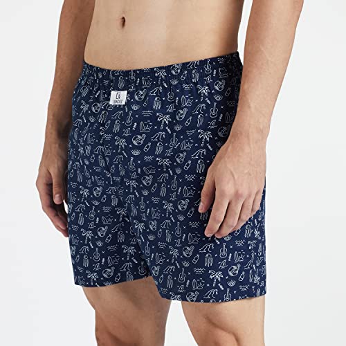 Image of Longies Men's Cotton Printed Regular Boxer Shorts