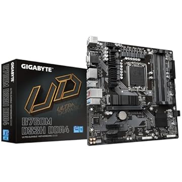 PLACA MAE GIGABYTE B760M DS3H INTEL LGA 1700 13ª E 12ª GERACAO, DDR4