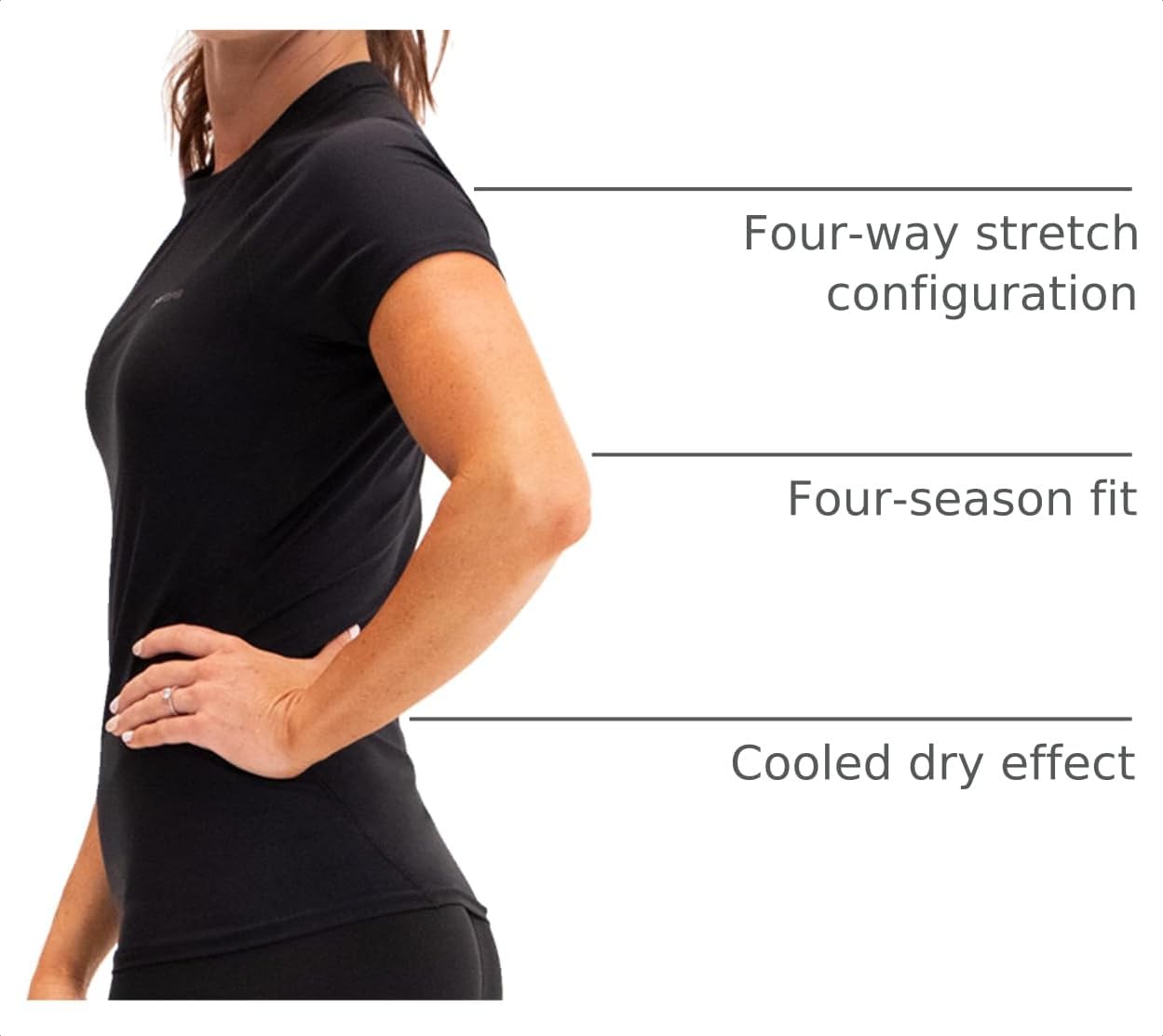 DEVOPS 3 Pack Womens Short Sleeve Shirts Compression Tops Underscrubs image 4