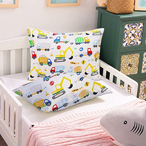 Baby Amabc Baby Toddler Pillow Cases Trcuk Pattern - Child Pillowcase Fit Kids & Travel Pillows 13 X 18 thumb #1