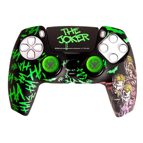 FRTEC Joker Combo Pack PS5-Controller, Hartschale + Grips + Touchpad Sticker für DualSense, PS5, offizielles Lizenzprodukt