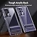 ESR for Samsung Galaxy S24 Ultra Phone Case, 3 Stand Modes Kickstand for S24 Ultra Cover, Military-Grade Drop Protection, Slim Fit, Boost Series Case, Clear Purple
