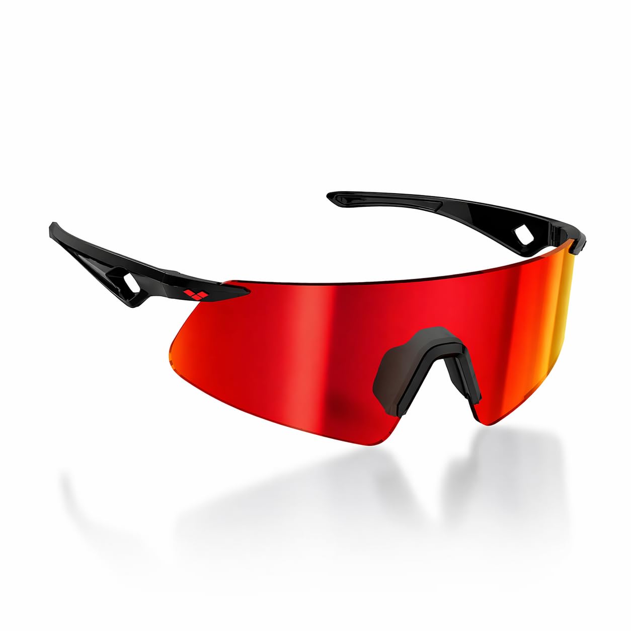 ARENA SAETTA Sportsonnenbrille, flexible und leichte Fassung, stoßfest und UV-geschützt, hydrophob- und antistatisch, optische Klasse 3, verstellbarer Nasenring