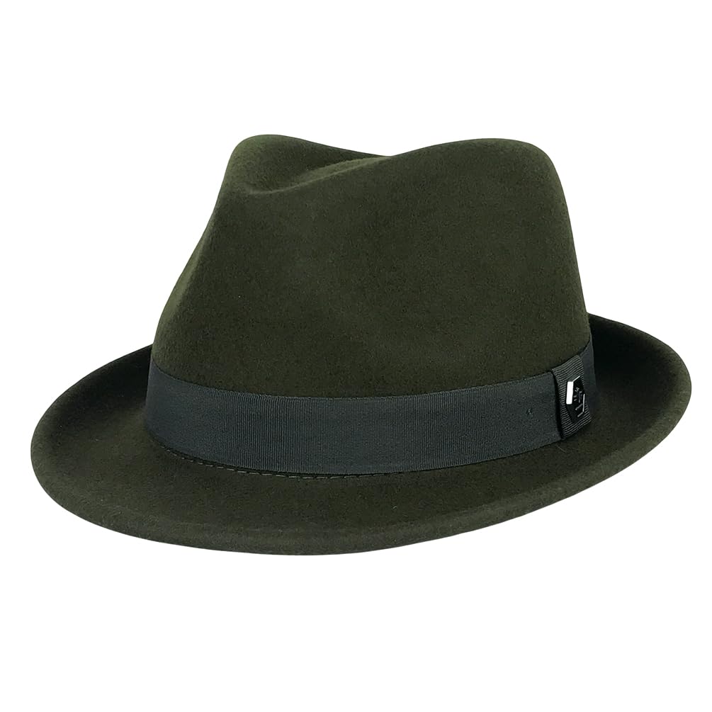 FREEBIRD99 100% feltro di lana Panama Fedora cappello corto trilby cappello piatto per uomo donna