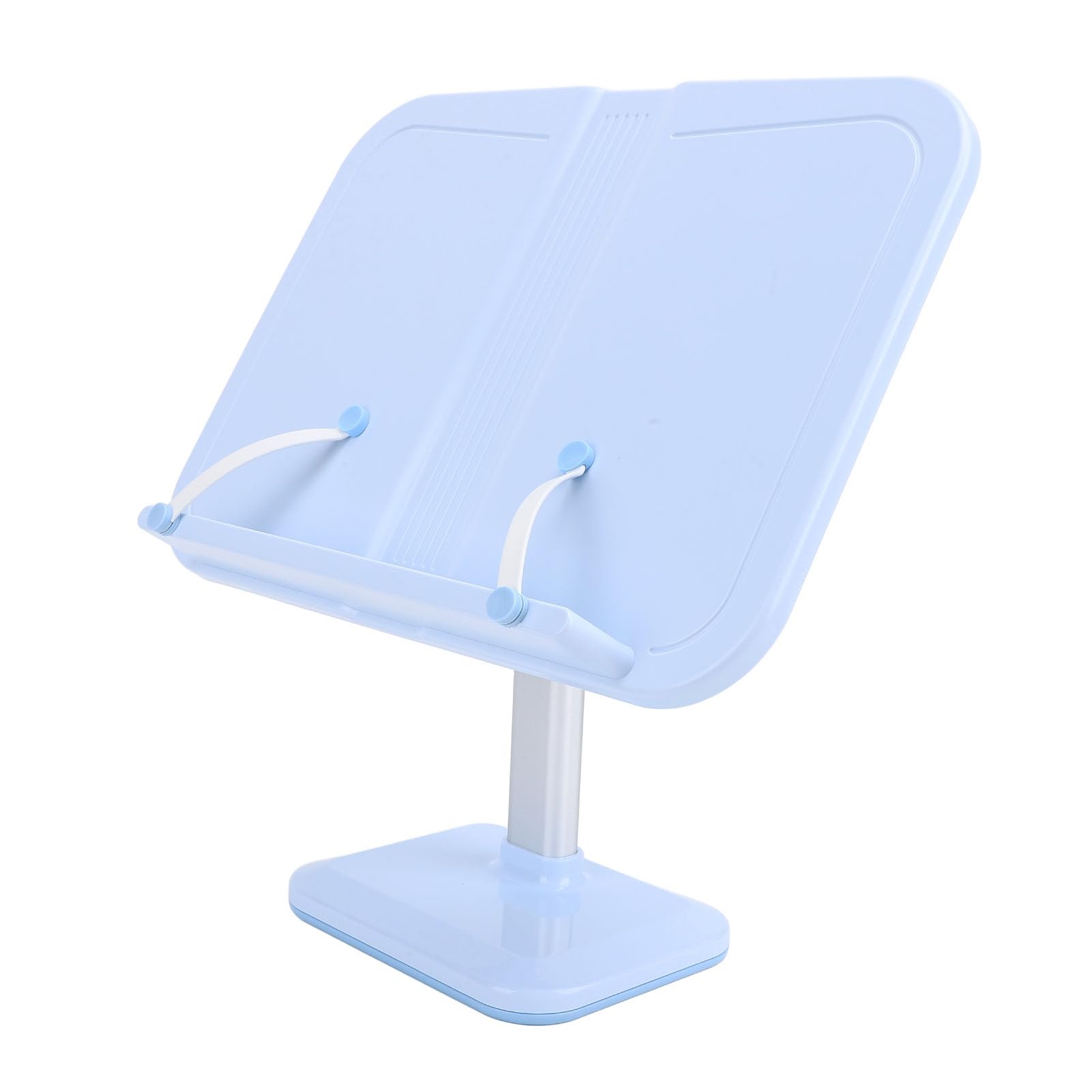Support de lecture réglable en angle avec clips de page pour livre