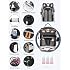 Astro alan Baby Diaper Bag with Changing Station, Waterproof Diaper Bag Backpack for Moms Dads with USB Charging Port, Baby Shower Gifts, Large Capacity diaper backpack, Black