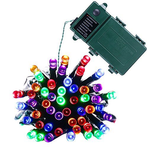 Joomer 50 LED Christmas Battery Powered String Lights (Multi-Color)