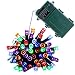 Qedertek Battery String Lights, Outdoor String Lights 50 LED 13.1ft Decorations Lighting with 8 Modes Auto Timer for Party, Garden, Patio, Xmas, Lawn (Colorful)