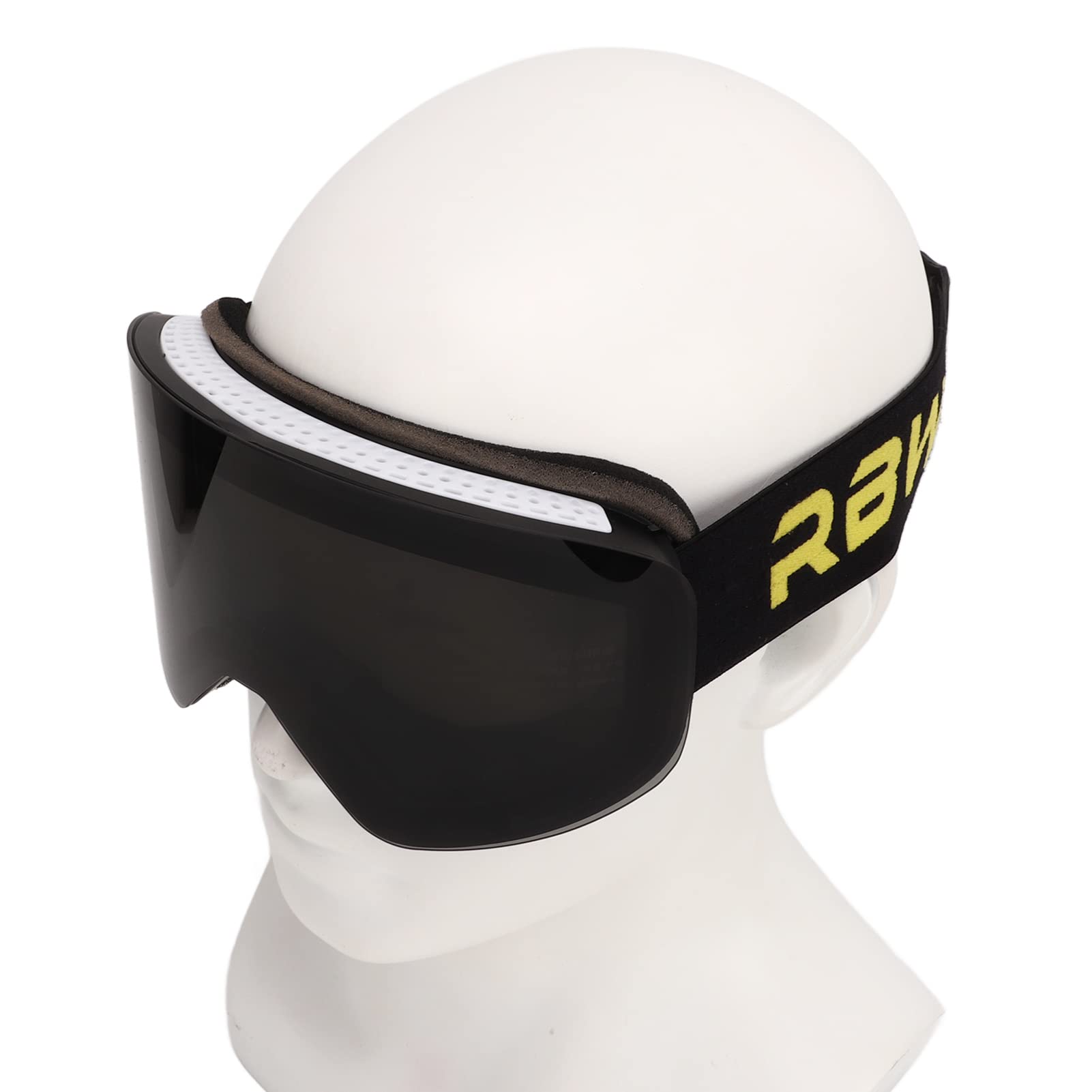Occhiali da sci, lenti magnetiche, anti-appannamento, protezione UV, occhiali da snowboard, montatura nera per sport sulla neve