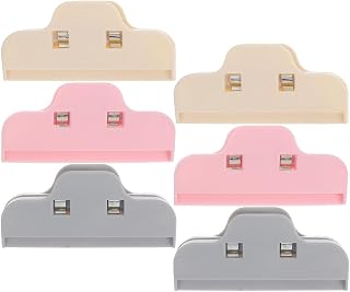 Housoutil Diamond Art Painting Edge Clips 6Pcs Plastic Clips for Accessories and Crafting Tools Food Bag Sealers for Snack Preservation