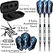 Viper by GLD Products Astro 80% Tungsten Soft Tip Darts with Storage/Travel Case, Blue Rings, 16 Grams,21-3275-16