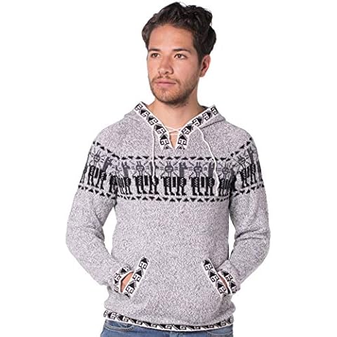 Gamboa - Alpaca Hooded Jumper - Alpaca Hoodie para Hombre - Gris Cover