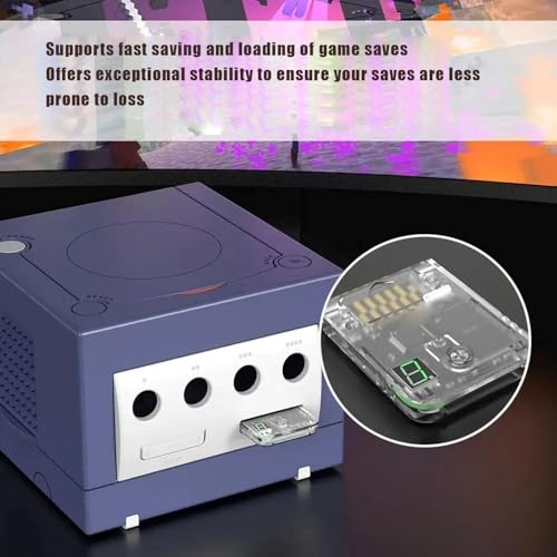 Lazmin112 Tarjeta de Memoria de 128 MB para RVL 001, 8 Tarjetas de Memoria Virtuales con Pantalla Digital LED, para Almacenamiento de Juegos de Consola de Juegos - imagen 3