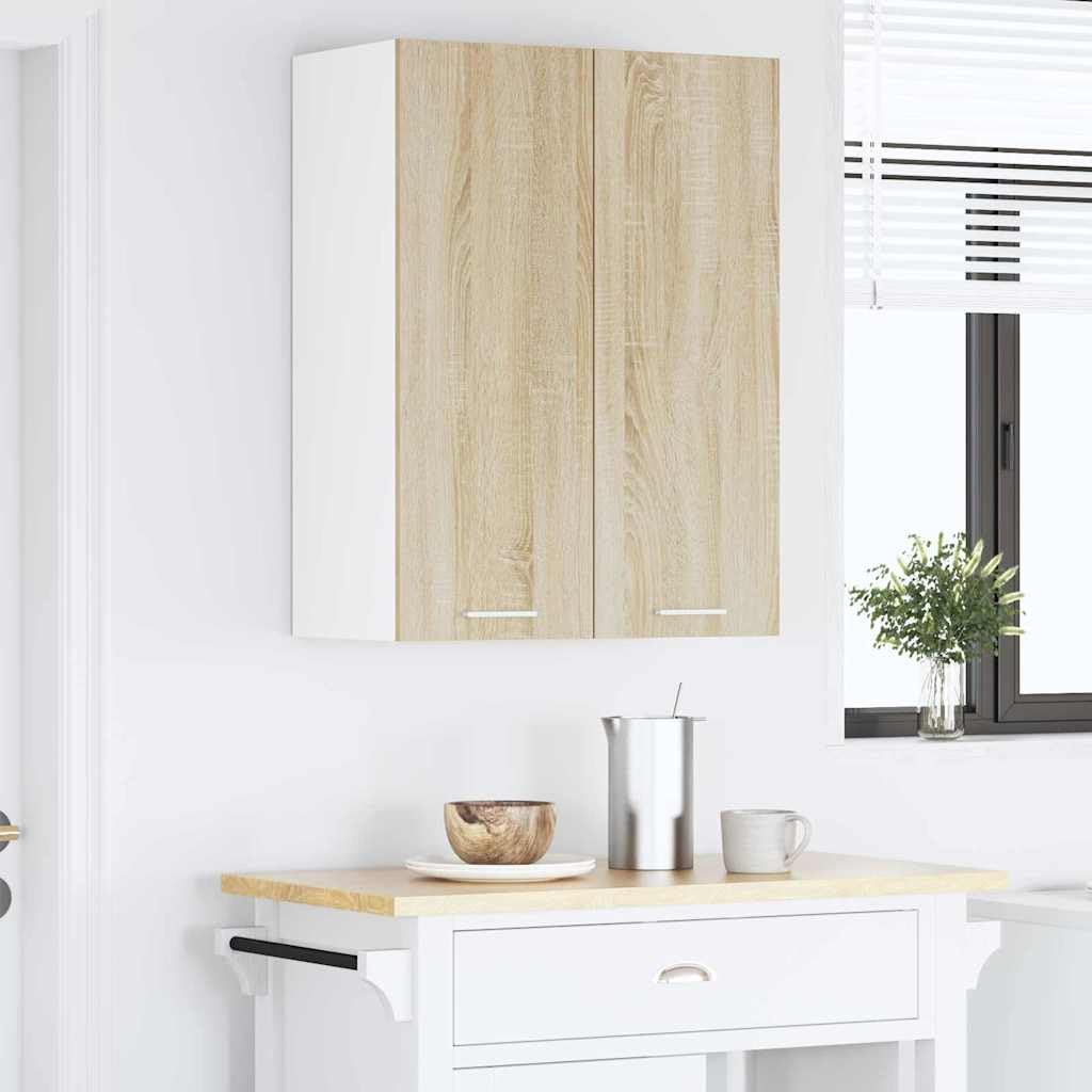Hängeschrank Sonoma-Eiche, 60x31x80 cm, Holzwerkstoff, mit 2 Türen, Küchenschrank für Küche, Speisekammer & Lagerung, langlebig & modern