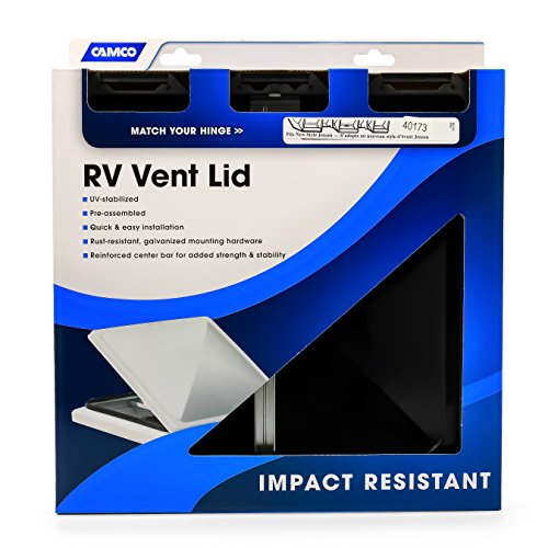 Camco 40173 Replacement Vent Lid (Jensen (Since 1994) For Metal Vent Black Polypropylene) #TOP3