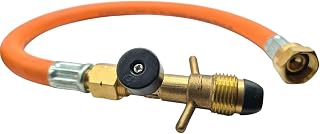 LPG Propan Gas Pigtail Schlauch 450mm POL auf W20 (M20x1,5) mit EFV - Hochdruck-Sicherheitsschlauch für Wohnwagen & Wohnmobil für Wohnmobile und Gasregler