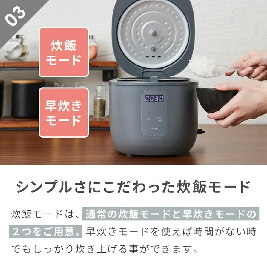 Amazon | simplus マイコン式 4合炊き炊飯器 炊飯器 温度