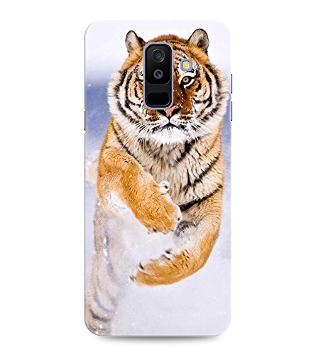 Chiraiyaa Designer Printed Premium Back Cover Case for Samsung Galaxy A6 Plus (Tiger Jump) (Multicolor)