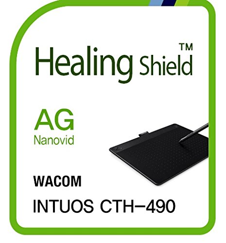 Healingshield �X�L���V�[���t���ی�t�B���� Anti-Fingerprint Anti-Glare Matte Film for Wacom Tablet Intuos CTH-490