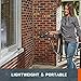 WORX 20V Cordless Pressure Washer WG625.4 Portable Power Hydroshot Cleaner Suitable for Car Washing & Surface Cleaning w/ Accessories, 1*2.0Ah Battery&0.4A Charger Included w/ 5-in-1 Adjustable Nozzle