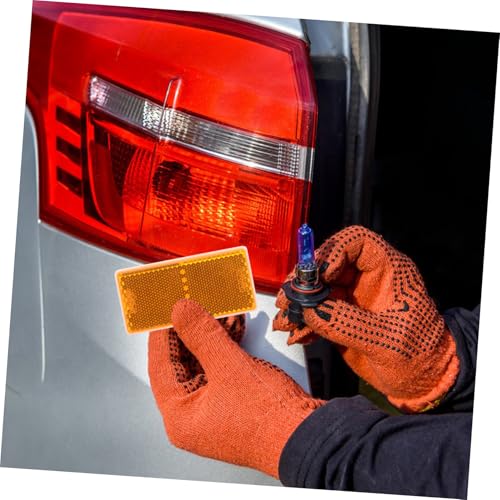 Reflector Adhesivo Rectangular para Vehículos Color Amarillo miniatura 4