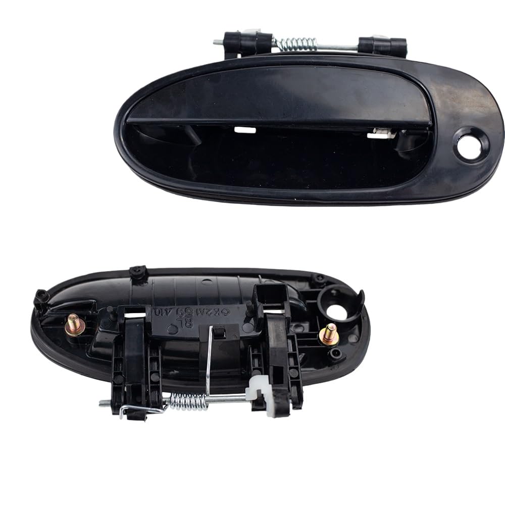 Hiiaw 1 Pcs Left Car Door Handle Cover Trim 0K2a1-58410 Car Exterior Outside Door Handle Black For Kia For Sephia 1998-2001 For Spectra 2000 2001