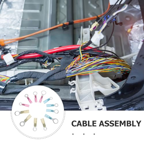 Conectores eléctricos termorretráctiles impermeables y terminales de anillo de plástico y hierro 3