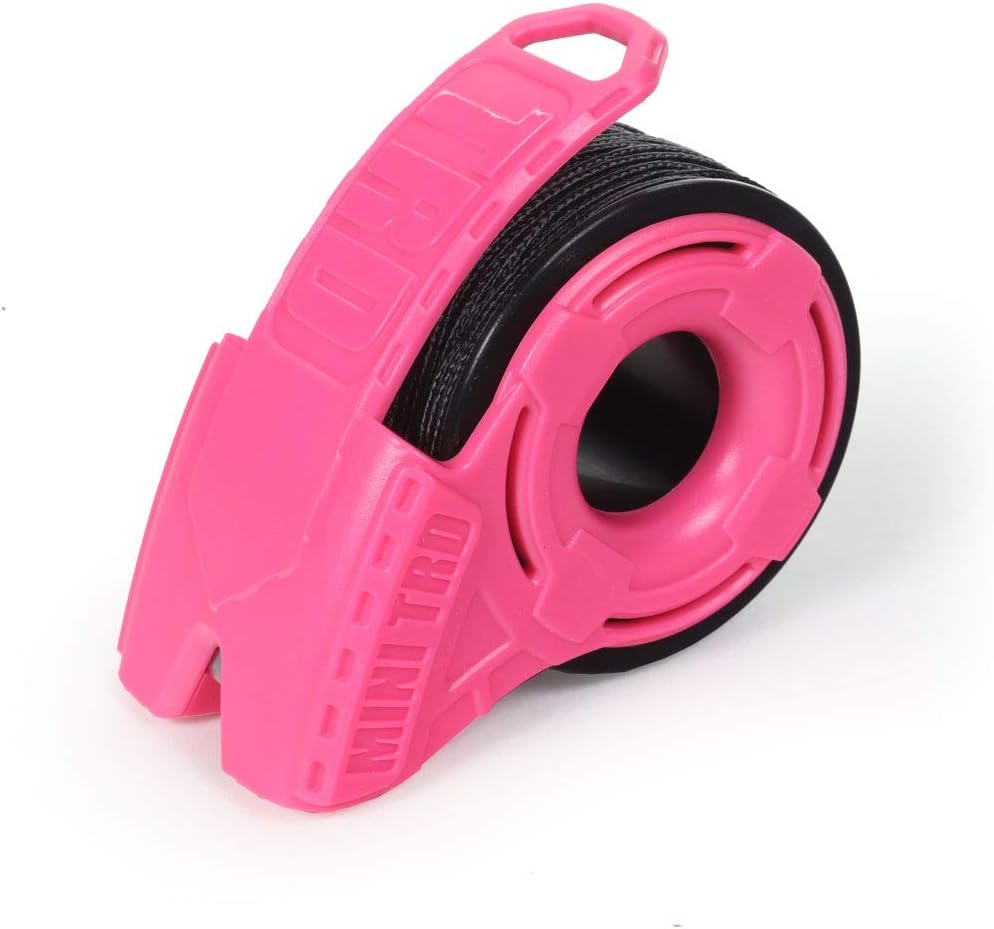 Atwood Rope MFG Tactical Nylon/Polyester Micro Utility Cord Rope Dispenser 125ft Reusable Spool Mini TRD | Cutting Blade, Cord Grip, View Port, Belt Clip