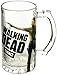 Walking Dead Rick Glass Beer Mug with Handle 16 oz