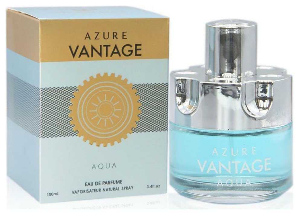 CEROD Secret Plus Azure Vantage Aqua, Fragrance for Men, 3.4 Oz -100 ml/Eau De Parfum Natural Spray Vaporizateur / FL2106