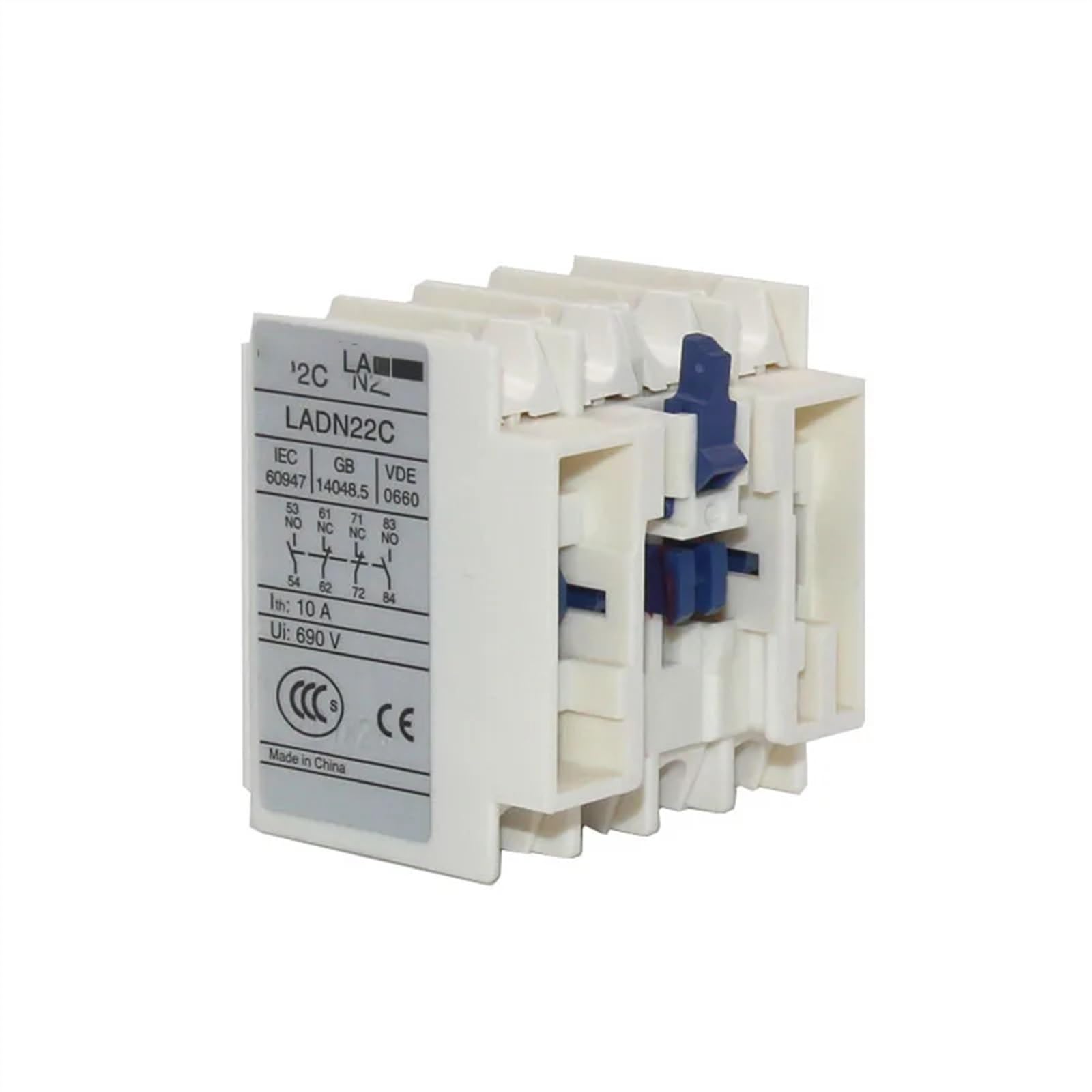 HUUOQIWY LC1D contactor Auxiliary Contact LADN11C 22C 20C 31C 40C 02C 13C 04C 220V-380V(4NO)