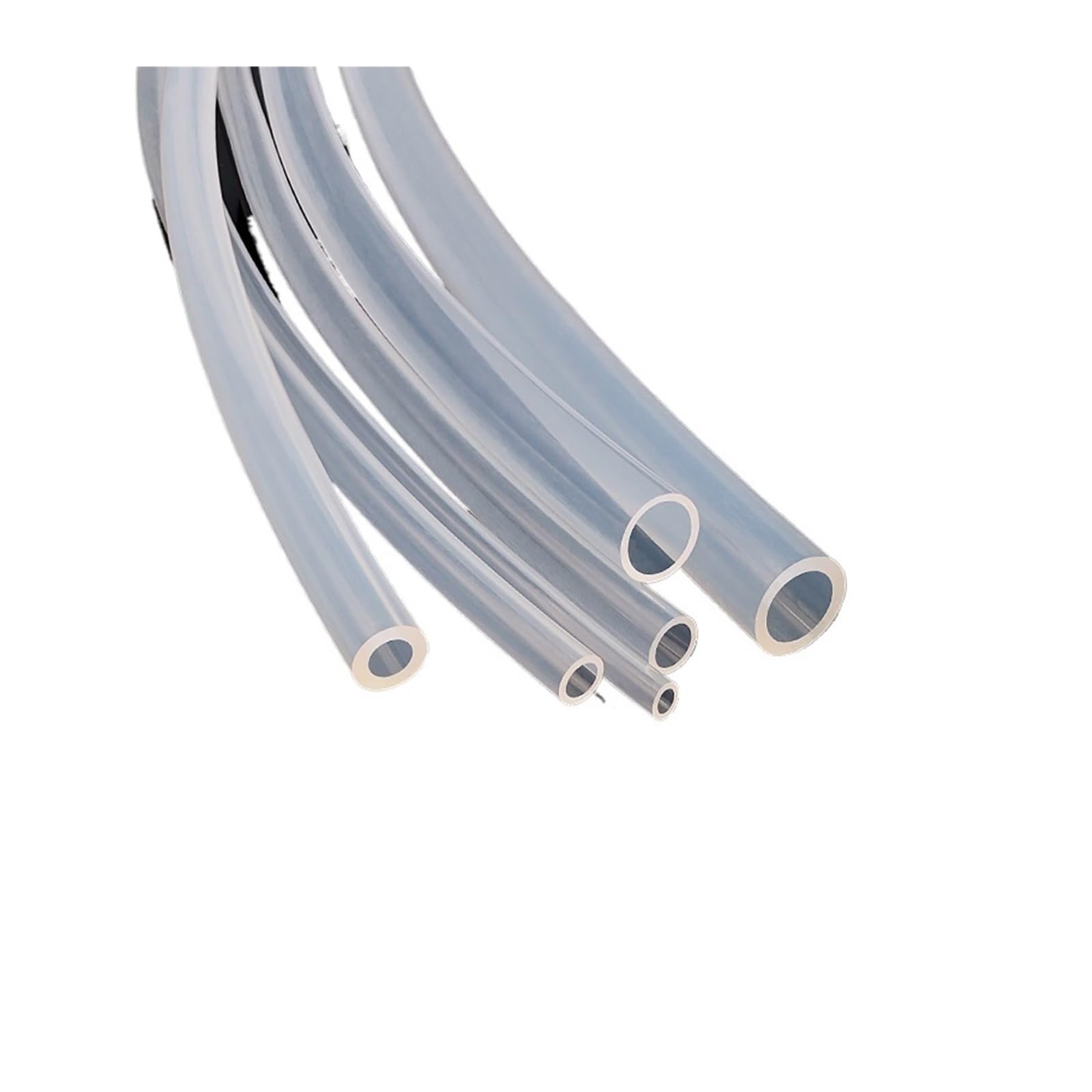 Manguera de tubo silicona Tubo de teflón ptfe 3KV/600V, identificación 0,8mm ~ 33,7mm for manguera transmisión pieza impresora 3D transparente(5M_ID12XOD16MM 2PCX50CM)