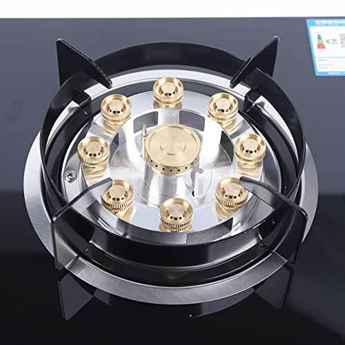 2 Burner Natural Gas Cooktop, Gas Cooktop Stove Top, Tempered Glass Burners Stove, Built-In Gas Stove With Anti-Tempering Protection For Apartment, Indoor (Not Included Gas Pipe) #TOP3