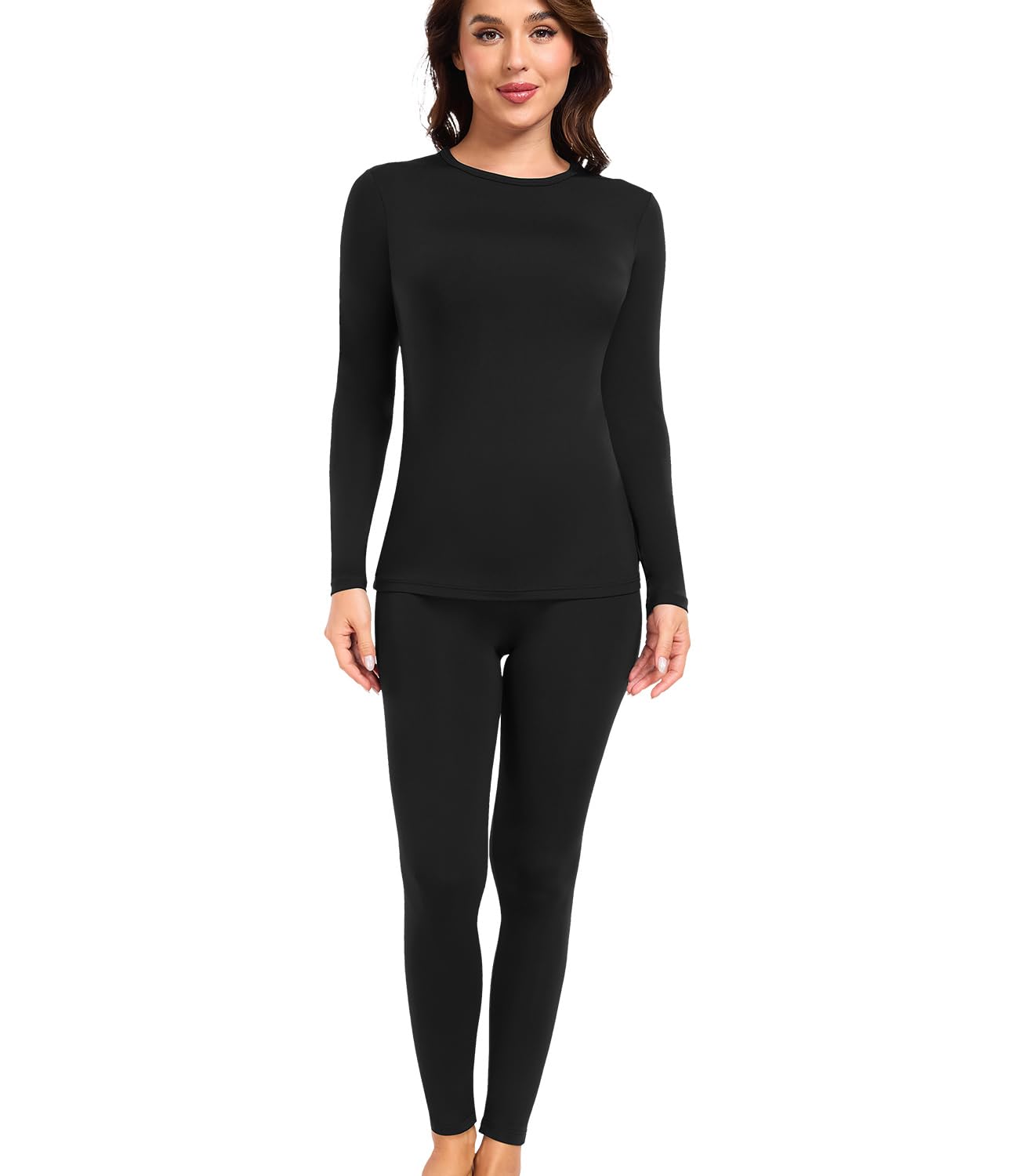 wirarpa Thermal Underwear Women's Set Top and Bottoms Warm Fleece Functional Underwear Sets Winter-picture-51