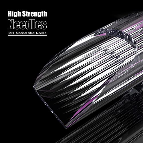 Image of Wormhole Tattoo Cartridge Needles, 20pcs 7F Disposable Tattoo Needle Cartridges Standard 7 Flat Shader for Tattoo Pen Tattoo Cartridge Machine Permanent Makeup Tattoo Supplies (1207F)