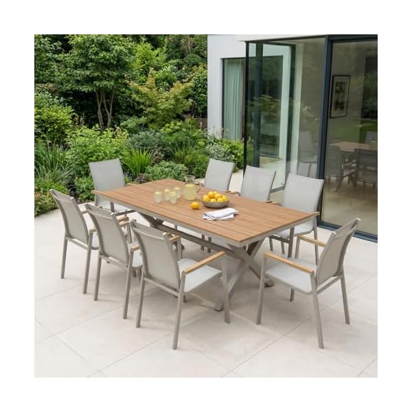 Gartenmöbel-Set WINDY 9-teilig Kaschmir