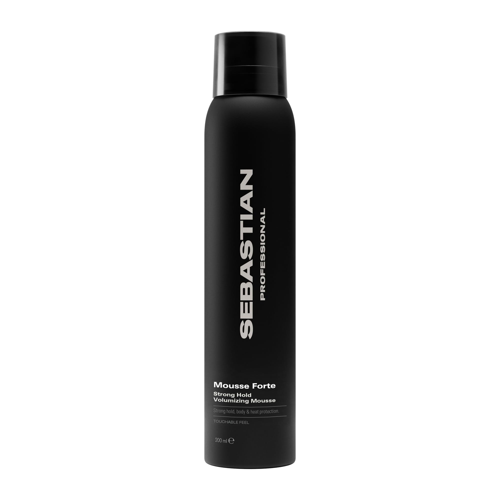 Sebastian Professional Mousse Forte Strong Hold Volumizing Mousse – Stylingschaum für Volumen, starken Halt & Hitzeschutz, Anti-Frizz-Formel für definierte Locken & Wellen - 200 ml