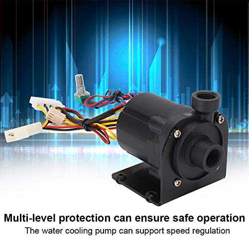 VBESTLIFE PC Water Pump Speed Regulation Computer Water Cooling Pump Brushless DC 12V 600L/H 3600RPM Water Pump for G1/4in Threaded Interface - Image 2