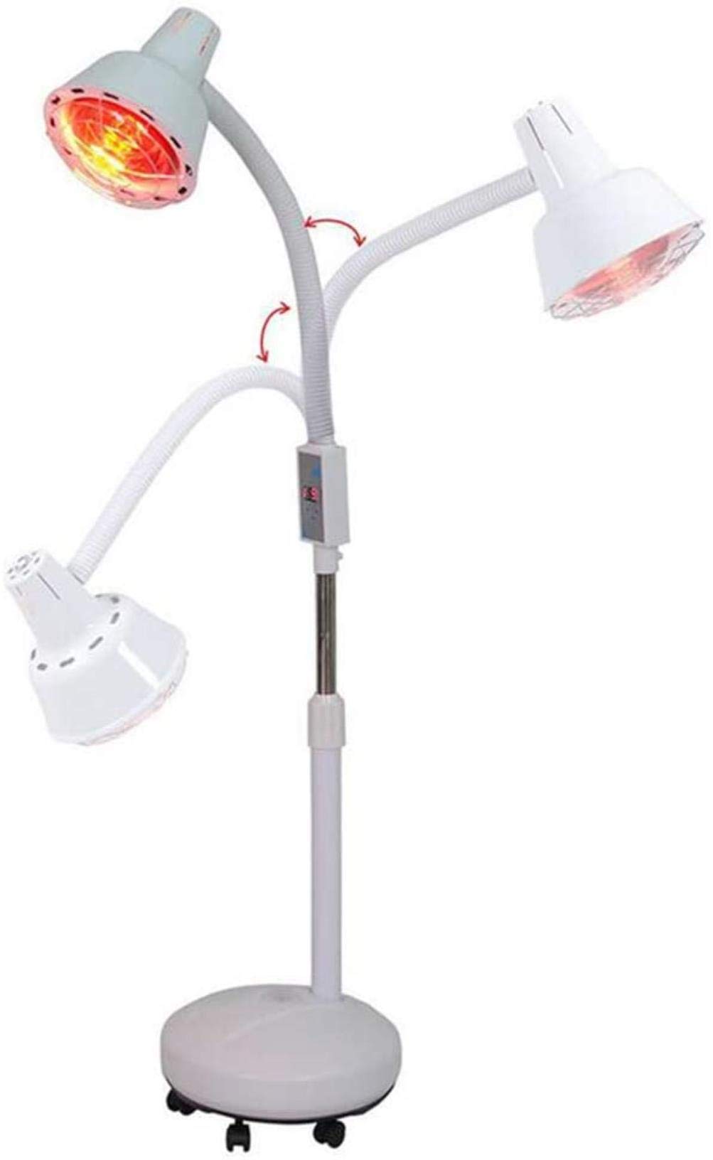 Lámpara infrarrojo lejano suelo con regulación del calor brazo flexible e Inyección de Agua Base del soporte para la belleza de rehabilitación física Recuperación de los cadáveres