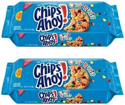 Nabisco Chips Ahoy! Candy Blasts Chocolate Chip Cookies, 12.4 oz (Pack of 2)