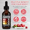 2 paquetes de gotas complejas de vitamina B12 5000mcg, suministro para 80 días, sin azúcar/gluten | Complejo B líquido con B6, B1, niacina y folato, fórmula sublingual para máxima absorción, claridad mental líquido de 4 oz (Paquete de 1) 8