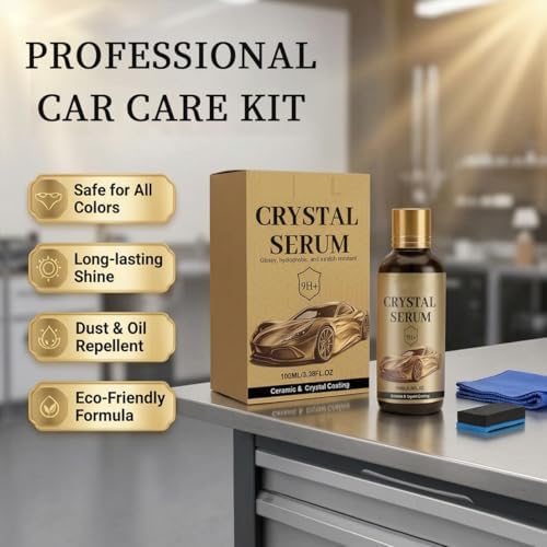 2PCS PTZ Cristal Serum, Advanced Graphene Ceramic Coating for Cars | 9H Graphene, Ultimate Quick Effect Car Coating Spray for Shine & Protection, Nano Coat Restore for Paint, Glass & Wheel — view 6