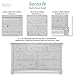 Evolur Cheyenne and Santa Fe Double Dresser, 7 Deep and Roomy Drawers, Comes Assembled, Solid Wood Drawers, Included Anti-Tip Kit, Antique Mist