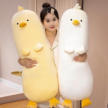 Body Pillow, Plush Toy, Long Throw Pillow, Body Pillow, Animals, Sleeping Pillow, Backrest, Waist Pillow, Toy, Cushion, Soft, Fluffy, Plush, Soft to the Touch, Sleep Aid Goods, Cute, Sewn Cover